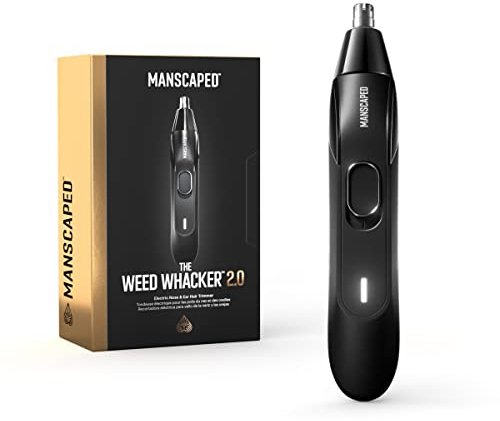 MANSCAPED® The Weed Whacker® 2.0 Electric Nose & Ear Hair Trimmer – 7,000 RPM Precision Tool with Rechargeable Battery, Wet/Dry, Easy to Clean, Improved Stainless Steel Replaceable Blade