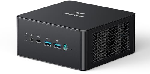 MINIS FORUM UM890 Pro Mini PC - AMD AI Ryzen 9 8945HS, 8 C/16 T, Radeon 780M GPU, 2 x M.2 SSD Slots, DDR5, HDMI 2.1, DP 1.4, 2 x USB4, Oculink, 4xUSB-A, 2xRJ45 2.5G, Wi-Fi 6E & BT 5.2 (Ohne RAM/SDD)