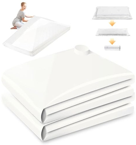 HIMOMO 2 STÜCK Vakuumbeutel für Matratzen,Vakuumierbeutel Groß Durchsichtig Vakuumbeutel Auslaufsicher Versiegelbar Platzsparende Vakuumbeutel,Wiederverwendbar Vakuumbeutel 100x220cm(Ohne Pumpe)