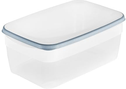 keeeper Franco, boîte de conservation, 5400 ml, empilable, passe au lave-vaisselle, 31,5 x 20 x 12,5 cm, bleu nordique