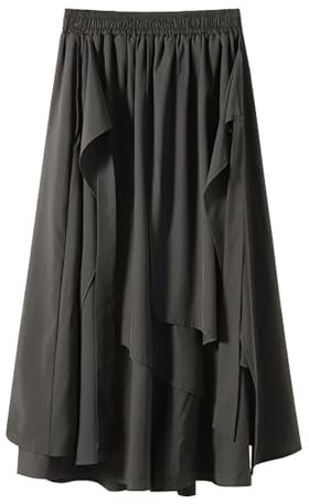 Mymyguoe Haremshose Herren Japanischen Stil Rock Japan Traditionelle Kleidung Samurai Hakama Ninja Hose Yogahose Baggy Loose Fit Hosen Unregelmäßiges Saum Trousers Streetwear Freizeithose