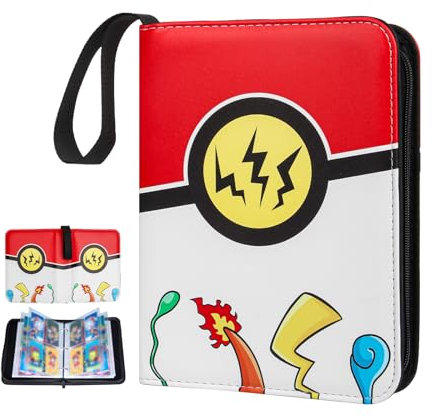 VIBINHO Album Porta Carte, 440 Tasche Album Carte Collezionabili, 55 Pagine Album di Carte da Collezione, PU Libro Porta Carte Impermeabile