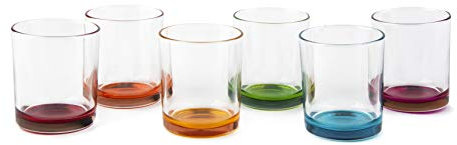 Excelsa Marrakech - Juego de 6 vasos de agua de cristal, capacidad: 260 ml