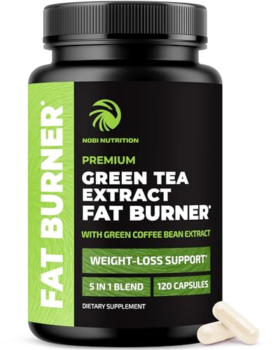 Green Tea Weight Loss Pills | 45% EGCG Green Tea Extract | Fat Burner, Appetite Suppressant & Metabolism Booster for Women & Men | Jitter-Free Energy Support | Vegan Weight Loss Supplements | 120 Ct