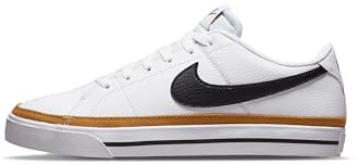 Nike Court Legacy Next Nature, Zapatillas Mujer, White Black Desert Ochre Team Orange, 41 EU