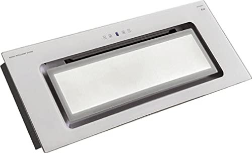 Kaiser Cuffia da soffitto EA 546 W Eco, in vetro bianco, cappa aspirante da incasso 52 cm, 600 m³/h, LED
