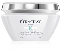 Kérastase Symbiose, Nährende Anti-Schuppen Haarmaske, Für strapaziertes und trockenes Haar, Sulfatfrei, Masque Revitalisant Essentiel, 200 ml