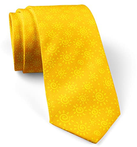 747 Sonniges Orange Herren Seidenkrawatte Formelle Krawattenschal Klassisch Männer Krawatten Für Büro Party Herren