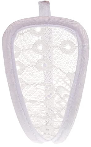 Tiuimk Sous-vêtement blanc séduisant C-String – Lingerie pour femme, taille unique, Comme indiqué sur l'image principale, taille unique