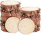 Wood Slices - 20Pcs Natural Wood Discs, 8-10 CM Unfinished Wooden Circles for DIY Wedding Ornaments, Wooden Coasters Decorations Christmas