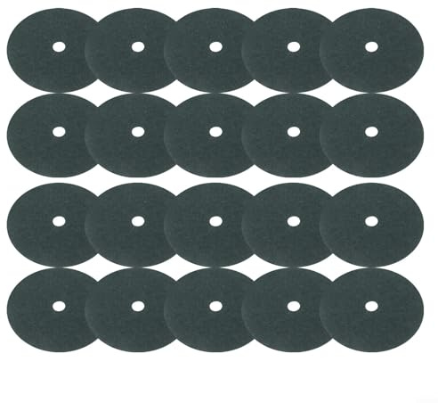 Yhenlovtt Green Tree - Juego de 20 anillos de mantillo transpirables no tejidos para control de malas hierbas con jardín para árboles, tela, barrera de hierba, retención de humedad (25 cm)