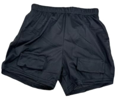 wisoolkic Lösa hockeyshorts för män, aktiva vuxna, med slitstarkt elastiskt tyg och bekväm passform. Lösa hockeyshorts för män är spelares isskydd. Skyddsskydd. , inget grenutskal , L