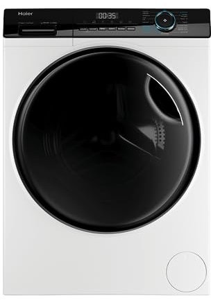 Haier I-Pro Series 3 HWD90-B14939-IB - Lavadora Secadora, Capacidad 9 kg + 6 kg, Motor Direct Motion, ABT, Refresh, Fin Diferido, Detector Kg, Libre Instalación, 60CM Ancho, 1400 RPM, Blanco