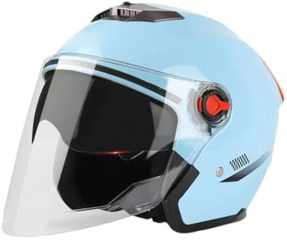 3/4 motorcykelhjälmar, motorcykelhjälmar – lätta motorcykelhjälmar | 3/4 mopedhjälmar för vuxna kvinnor och män, motorcykelhjälmar, hållbara motorcykelhjälmar med visir för skoter