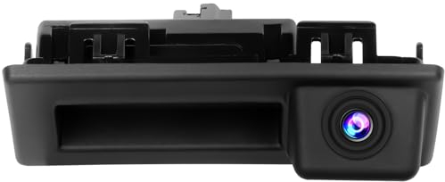 Hikity AHD Rückfahrkamera mit 6M Videokabel, 12V Kamera Auto mit Nachtsicht, IP67 wasserdichte, 170° Weitwinkel Rückfahrkamera für VW Tiguan Touran Sharan Skoda Octavia Audi A4 A3 Q7 S3