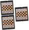 Alasum 3st Internationale Dame Magnetisches Schach Mini Schach Geldbörse Buchsen Für Kickertische Tragbares Schach Klappbares Schachbrett Taschenuhrgehäuse Brieftaschenprüfer Black