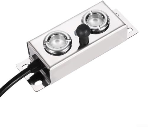 Sistema de generación de niebla con múltiples boquillas para adaptarse eficazmente a todas tus necesidades al aire libre (dos cabezales)