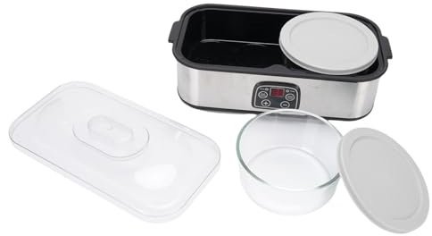TOPINCN 2L Máquina de Fabricantes de Yogurt Automático, Temporizador de 0 a 48 Horas, Fabricantes de Yogures de Acero Inoxidable con Temperatura Ajustable (EU enchufe 220V)