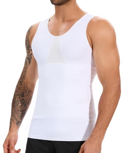 SLIMBELLE Body Shaper herr ärmlös kompressionströja herr