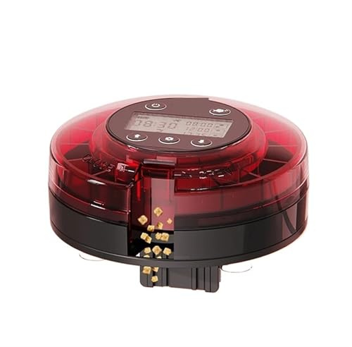 Distributore automatico di cibo for acquario Alimentatore automatico for pesci con timer Alimentatore con timer ricaricabile con display LCD per le vacanze