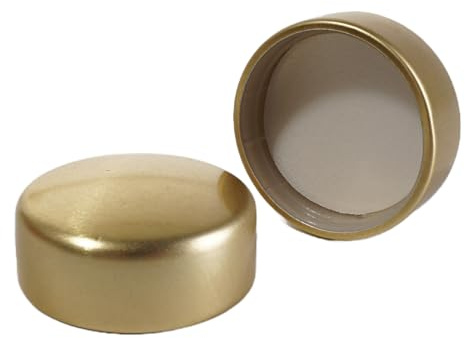 BrandPrint Tappo a Vite GPI33 Deluxe, Compatibile con Bottiglie e Bevande, Riutilizzabile, Colore Giallo-Oro. Confezione da 10 tappi