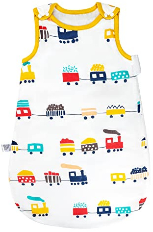 MOEMOE BABY Saco de Dormir para bebé, 0,5 TOG, Muselina, Saco de Dormir de Verano, algodón sin Mangas, Saco de Dormir de Verano, S/0-6 Meses