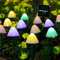 Joycome Solar Lichterkette Aussen 20 LED Solar Pilze Gartendeko, 2 Modi Solar Garten Pilzlampe Wasserdicht Solarleuchten Figuren für Garten Rasen Balkon Terrassen Ostern Deko (Bunt)
