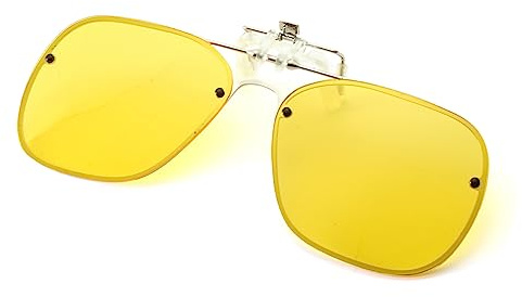Long Keeper Clip Occhiali da Sole Polarizzati Flip Up Lenti da Sole Sovrapponibili a Occhiali Da Vista, UV400 Clip per Occhiali Polarizzati da Donna Uomo, 56MM