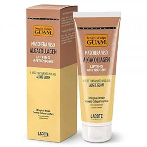 Guam, algacollagen lyftning anti-rynk ansiktsmask, med rosa lera och guam-alger, anti-age-effekt, tillverkad i Italien, 75 ml