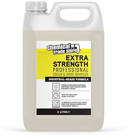 Chemical Trade Store - Detergente professionale per rimuovere odori e urine, 5 l, a base di enzimi, per animali domestici e animali domestici, elimina macchie e cattivi odori da tappeti, tappezzeria e