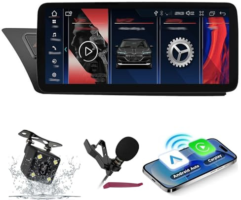 Autorradio Android 14 con GPS, Pantalla de 10,25/12,3 para Audi A4L, A5, RS5 (2009-2016), Reproductor Multimedia con CarPlay, Bluetooth 5.0, Hi-Fi, WiFi 5G, DSP, SWC y micrófono.