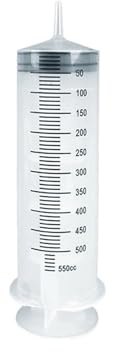100 ml till 550 ml stor spruta med slang för olja, lim och hydroponik (550 ml)