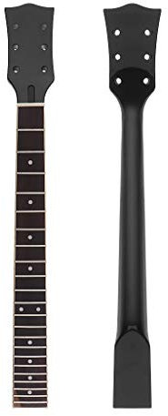 Alnicov Gitarrenhals für Gibson LP Gitarren, Ersatzteil, 22 Bünde Black Gloss 2