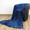 Bestlivings Kuscheldecke Wohndecke Celina, Tagesdecke für Sofa, Couch, Bett - hochwertige Flauschige Decke, 180 x 220 cm - Blau