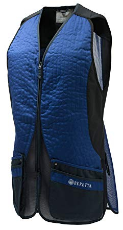 Beretta Silver Pigeon Evo Range Jagdweste für Herren, beidhändig tragbar, Herren, Taktische Unterhemden, Silver Pigeon Evo Range Hunting Ambidextrous Vest, blau, Small