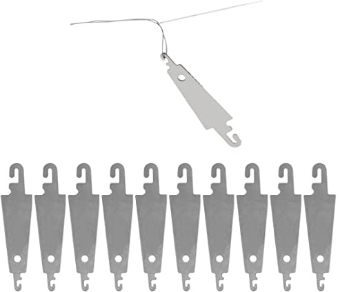 Croce Strumenti per Infilare Argento,100 PCS Infila Aghi in Metallo con Occhio Cucito fai da te Cucito a Mano per Ricamo a Punto Croce