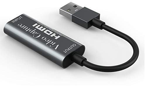 Carte d'acquisition vidéo, HDMI à USB 2.0 Carte d'acquisition vidéo 1080p HD Live et Enregistrement vidéo Carte d'acquisition Audio pour Les Jeux, Le Streaming, l'enseignement, la vidéoconférence