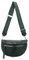 ITALYSHOP24 Damen Tasche Umhängetasche Brusttasche Muster Gürtel Bauchtasche Crossbody Gürteltasche Hüfttasche Crossover Bodybag Schultertasche Handytasche Leder Optik Dunkelgrün M
