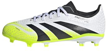 adidas Unisex League Firm Ground/Multi Ground Football Boots Kids, Cloud White/Core Black/Lucid Lemon, 13 UK Child