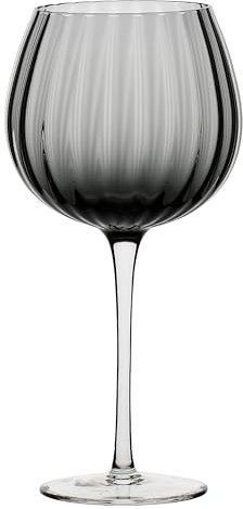 Thun Rose&Tulipani - Calice Grigio in vetro, capacità 460ml, collezione Prismia