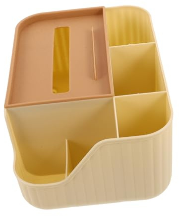 TOPBATHY Caja De Almacenamiento Multifuncional Para Control Remoto Organizador De Pañuelos Con Almacenamiento Caja De Pañuelos Decorativa Para Tocador De Baño Mesa De Noche Escritorio
