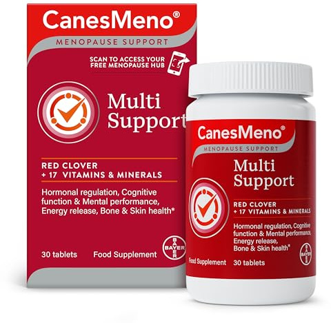 CanesMeno Menopause Support Multi Support 30 Tablets, containing Red Clover and 17 Vitamins and Minerals