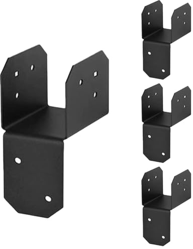 Connettori di ancoraggio travetti, per pergola in acciaio, falegnami di supporto a travi per esterni, patio garden post fissaggi, 8,89 cm, per la costruzione del ponte