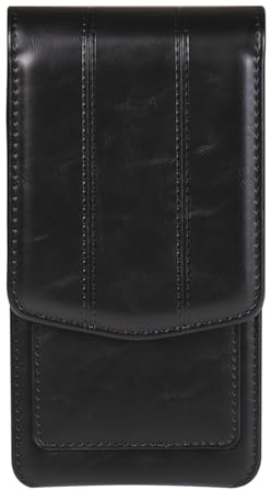 Baiyian Mobiltelefon bältesväska PU-läder för mobiltelefoner med 6,9 tum, svart | Kompatibel med iPhone 16 15 Pro Max, kompatibel med Samsung Galaxy A14 A16 A05s M35 S24 Ultra