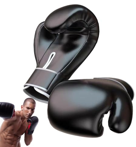 Guantes de boxeo para entrenamiento de boxeo, 283 g, equipo de boxeo y entrenamiento, guantes de boxeo con dedos completos para sacos de arena, para mujeres, adultos, jóvenes, jugadores, boxeadores