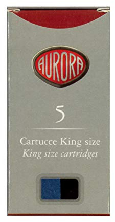 Scatola Cartucce Colorate Aurora King Size (Blu-Nero)