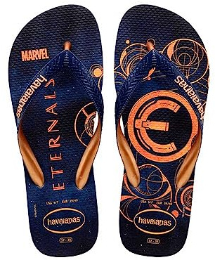 Havaianas Top Marvel, Tongues, Marine/Marine/Golden,