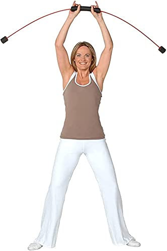 Barres de traction Musculation vibrant swing tige barre Bras d'élasticité Tige vibrante-Pilates Barre de yoga Tige élastique détachable Pôle de remise en forme Tige d'oscillation de vibration du