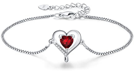 LAVUMO Pulsera Mujer Amor Pulsera Auténtica Plata 925/Latón 5A Zirconia Joyas de Mujer Regalos Originales para Esposa Mamá Novia en Navidad San Valentín Dia de La Madre Cumpleaños Aniversario