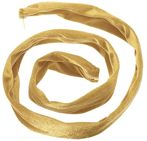 PATIKIL 3.28ft Lamp Chain Cover, Chain Protective Sleeve Washable with Zipper for Chandelier Lighting Wires Swing Light Fixture, Gold Tone